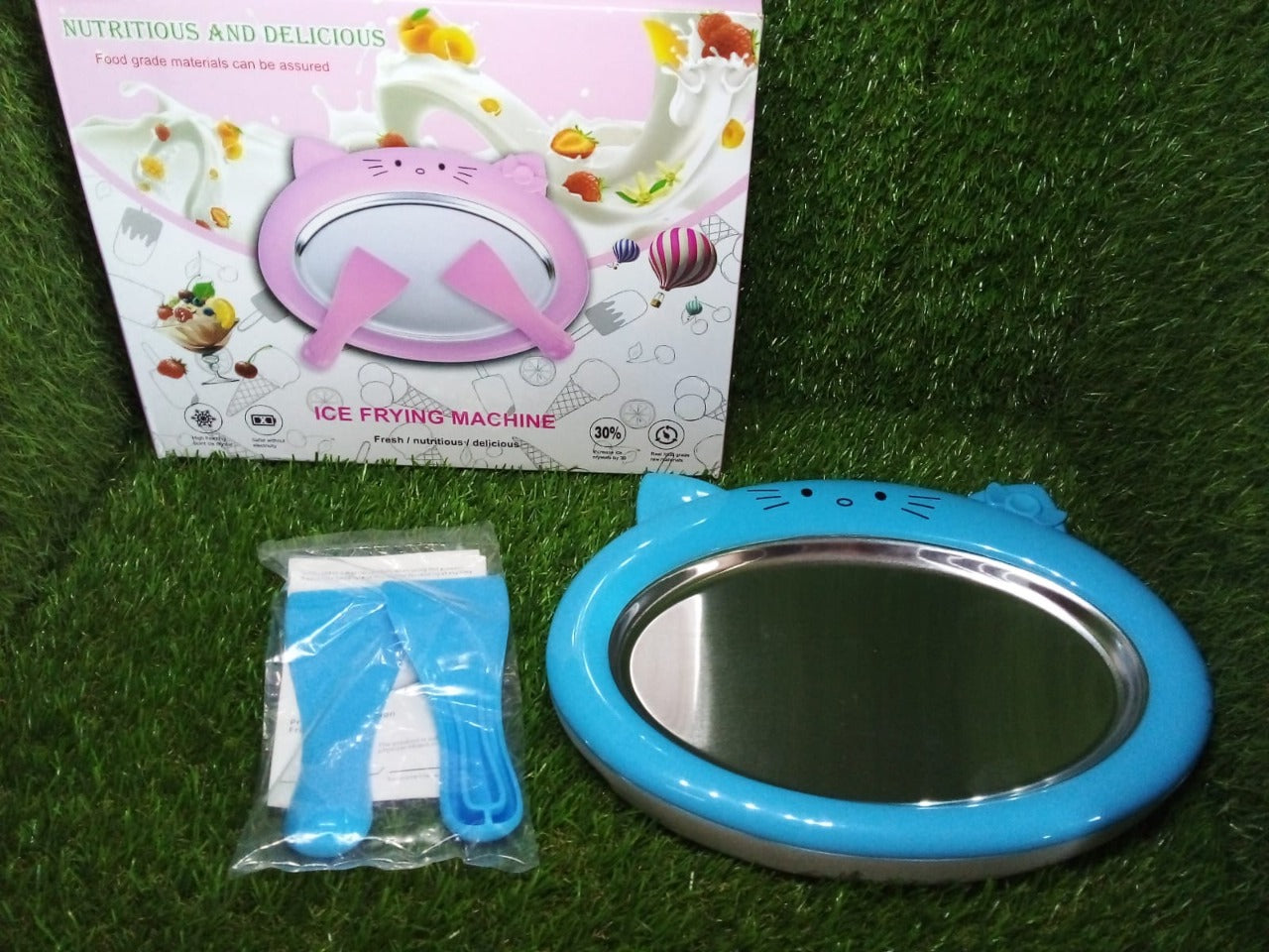 2835 Ice-Frying Machine, Mini Ice Machine for Summer with Cartoon design Home Fried Ice Cream Machine DeoDap 2835 Ice-Frying Machine, Mini Ice Machine for Summer with Cartoon design Home Fried Ice Cream Machine DeoDap